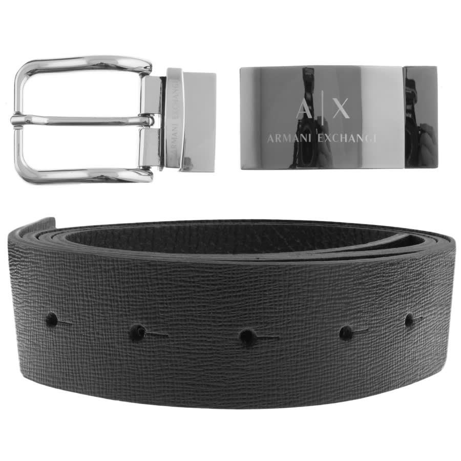Alternative Image for ProductArmani Exchange Reversible Belt Gift Set Black1